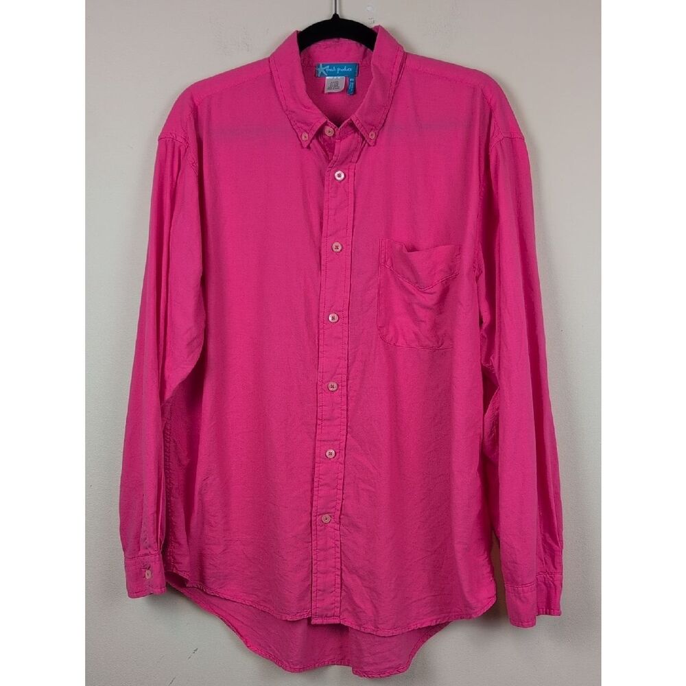 Fresh Produce Button Down Collar Shirt  Cotton Size M
